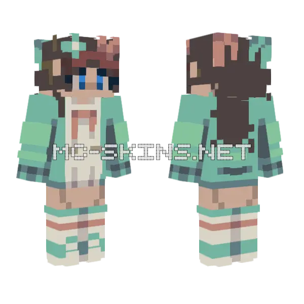 Mikioo Skin Minecraft skin, front and back