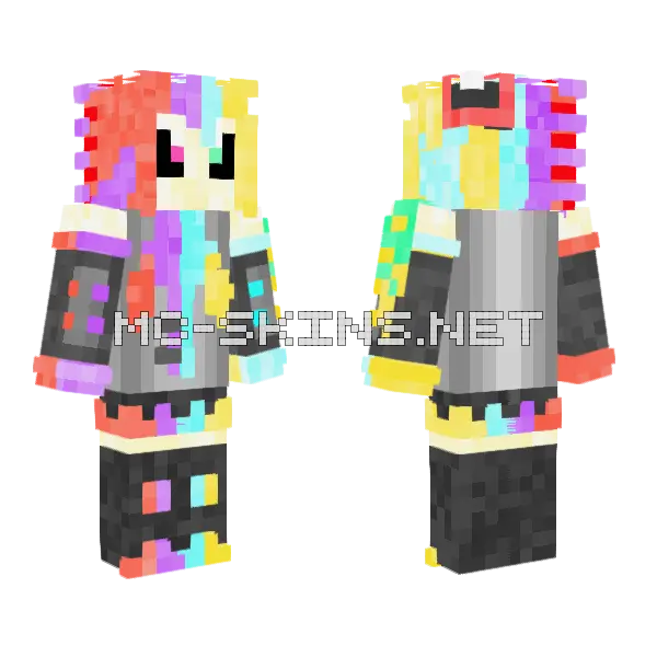 Mikkusu Henka Minecraft skin, front and back