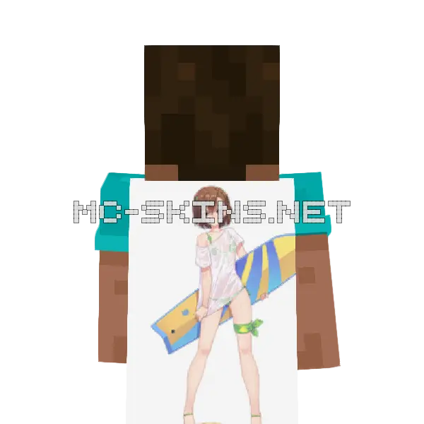 Mikoto Misaka Bikini cape, outside and lining