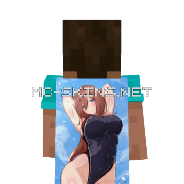 Miku Nakano Swimsuit cape, outside and lining