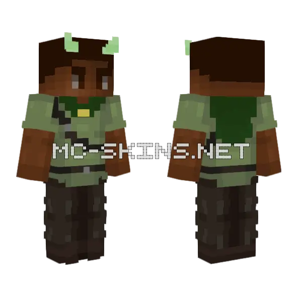 Miles Minecraft skin, front and back