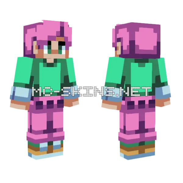 Miles Hive Style Minecraft skin, front and back
