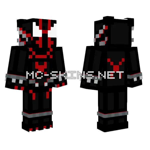 Miles Morales Black Panther Minecraft skin, front and back