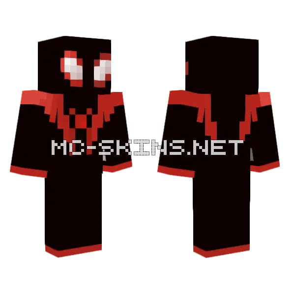 Miles Morales Skin Minecraft skin, front and back