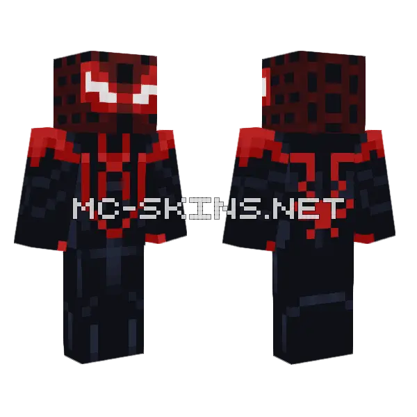 Miles Morales Skin Minecraft skin, front and back