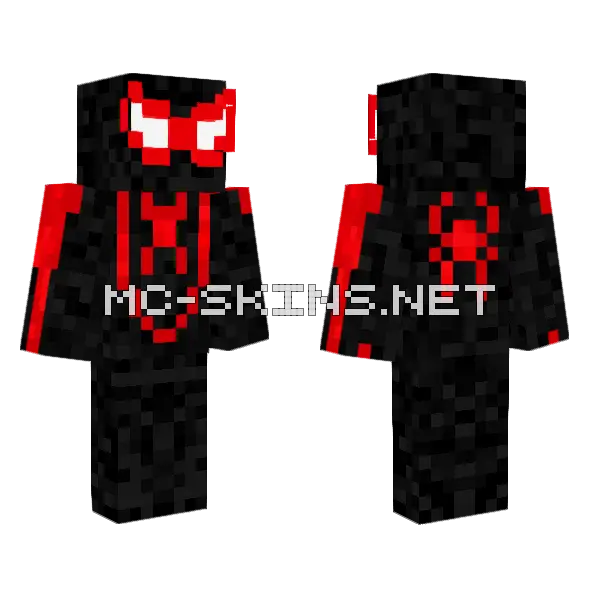 Miles Morales Skin Minecraft skin, front and back