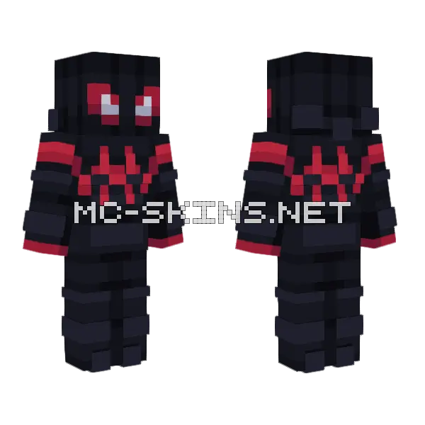 Miles Morales Skin Minecraft skin, front and back