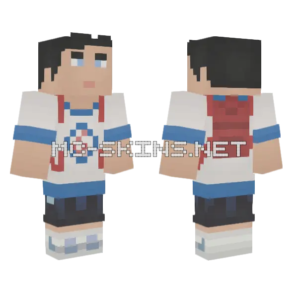 Miles Roby Alt 1 Minecraft skin, front and back