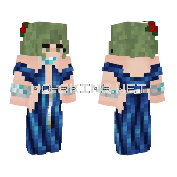 Milkiss Fina Minecraft skin, front and back