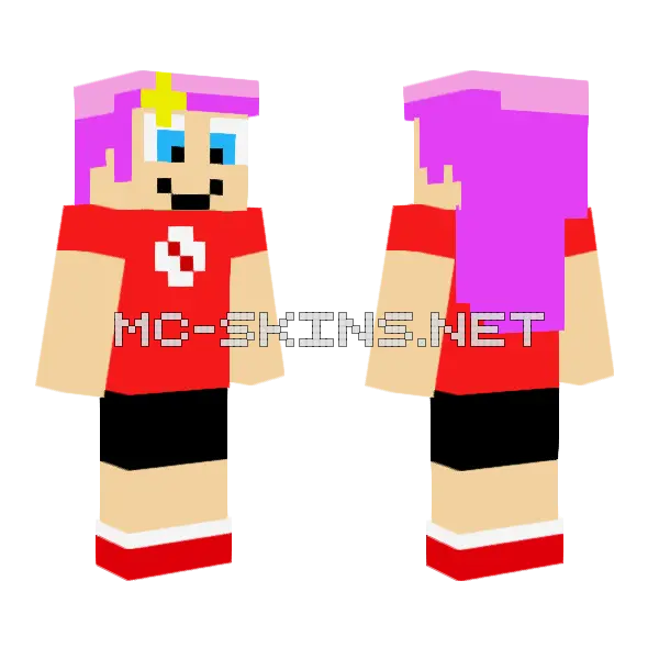 Millie Minecraft skin, front and back