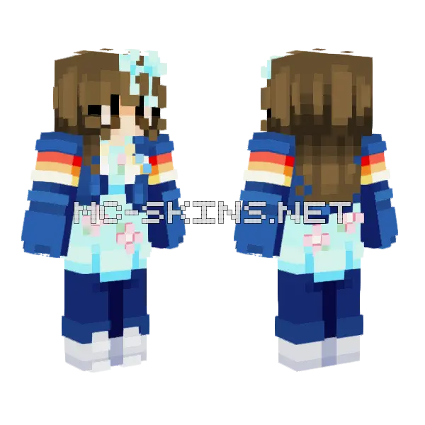 Milly New Persona Minecraft skin, front and back