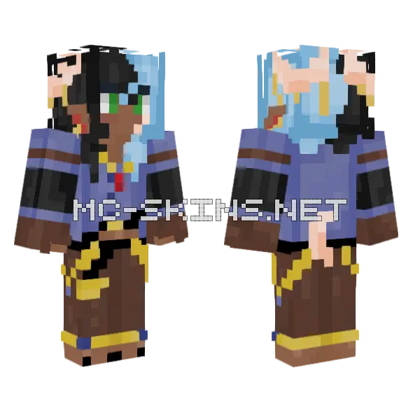 Milo Minecraft skin, front and back