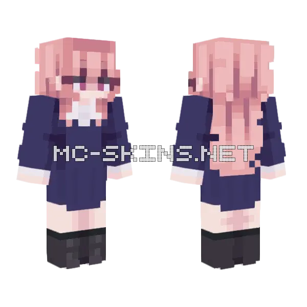 Mimi Kagari Minecraft skin, front and back