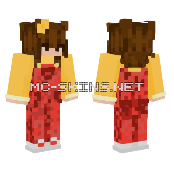 Mimi Sanrio Hello Kitty Minecraft skin, front and back