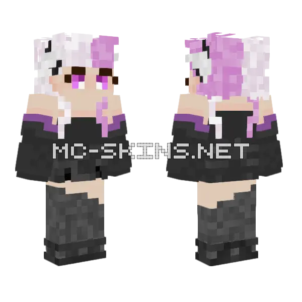 Mimiiichuuvt Girl Minecraft skin, front and back