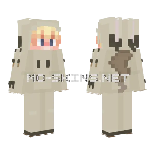 Mimikyu 3 RQ Minecraft skin, front and back