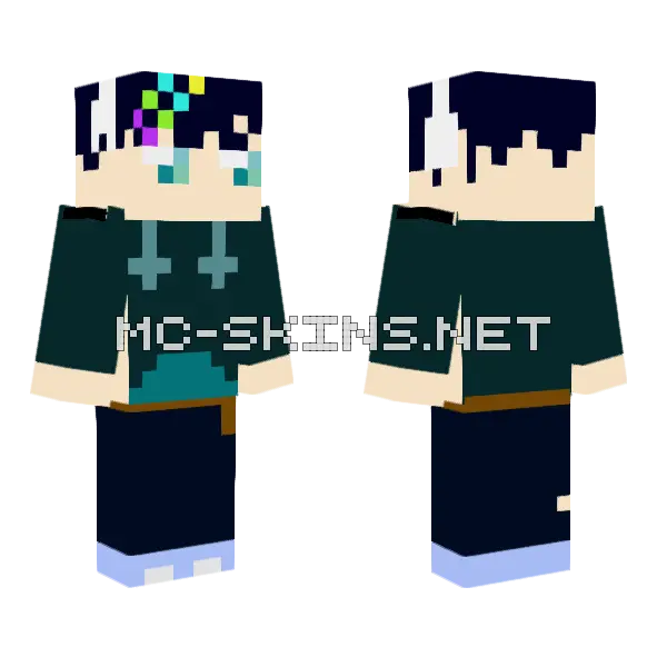 Minari Minecraft skin, front and back