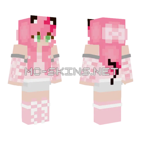 Mind Controlled KC Minecraft skin, front and back