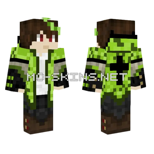 Mindghost Skin Minecraft skin, front and back