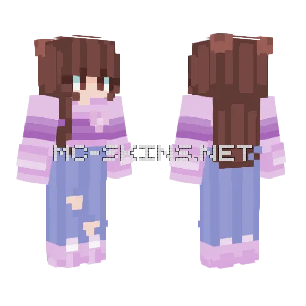 Mindy Rce Minecraft skin, front and back