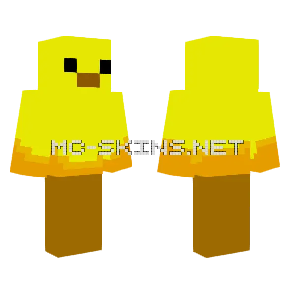 Minecraft Chicken Minecraft skin, front and back