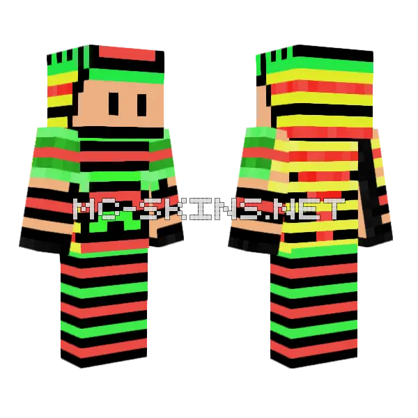 Minecraftgameron Minecraft skin, front and back
