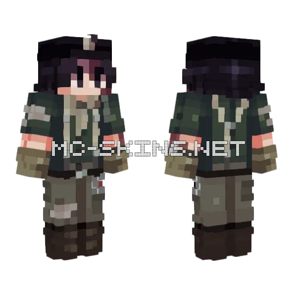 Miner Son Skin Minecraft skin, front and back
