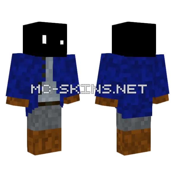 Miner's Blue Overalls, front and back