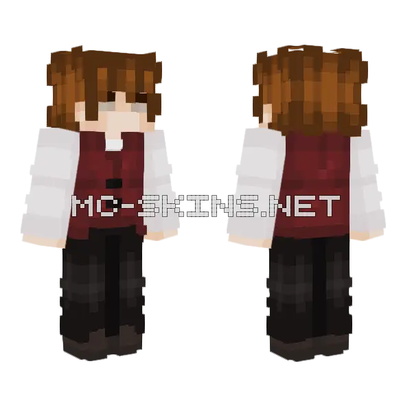 Mineville School Boy Minecraft skin, front and back