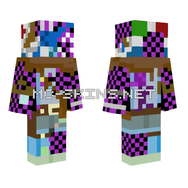 Mini Being A Chud Minecraft skin, front and back