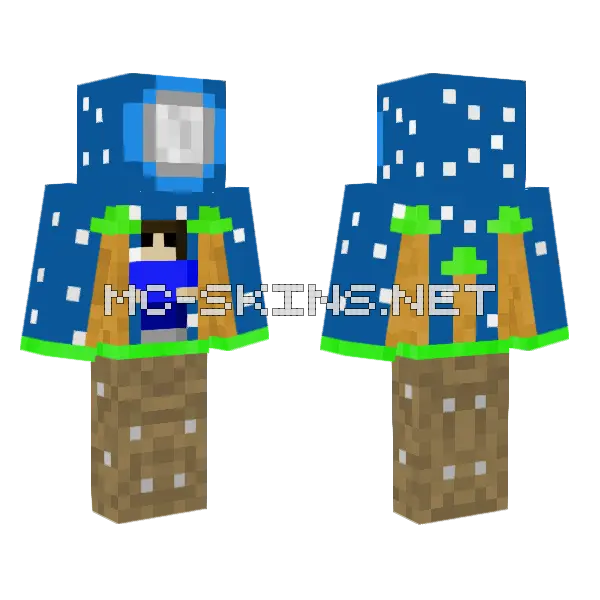 Mini Me Minecraft skin, front and back