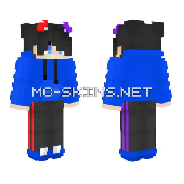 Mini Me Minecraft skin, front and back