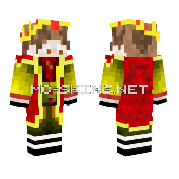 Mini Snowman Outfit Minecraft skin, front and back