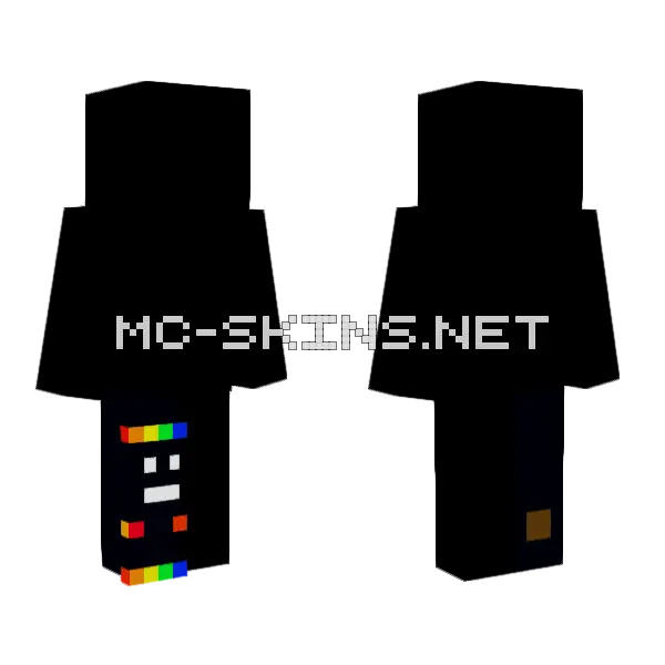 Mini Spok Minecraft skin, front and back