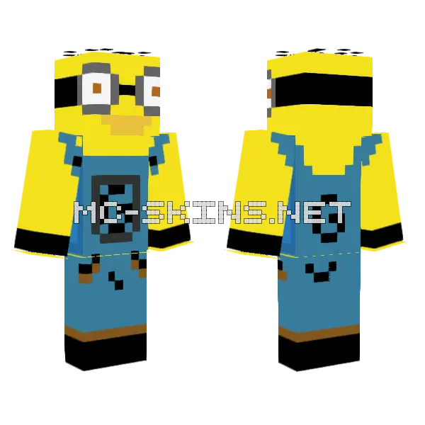 Minion Skin Minecraft skin, front and back