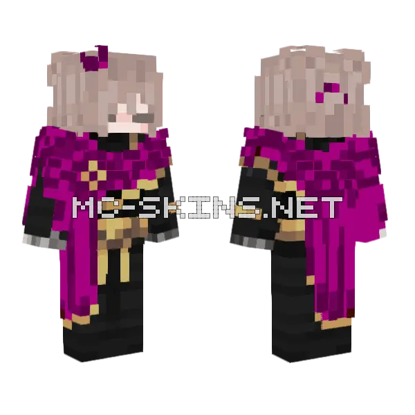 Mint Berg Minecraft skin, front and back