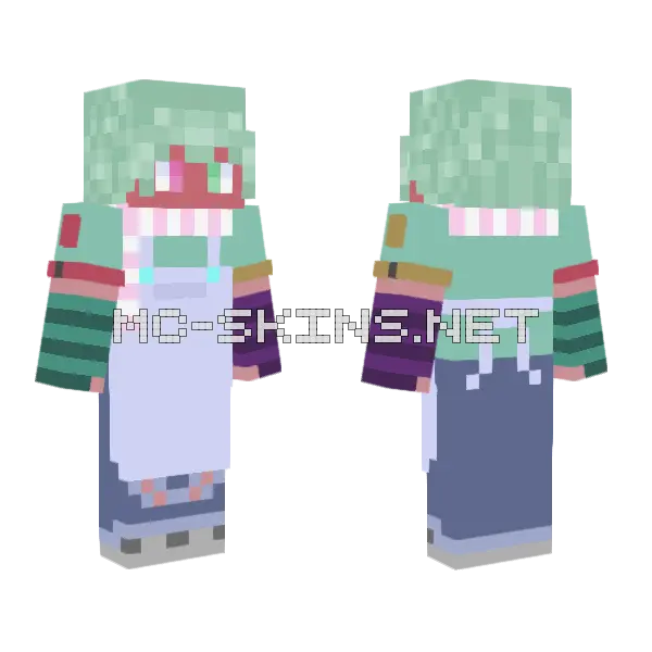 Mint Green Mage, front and back