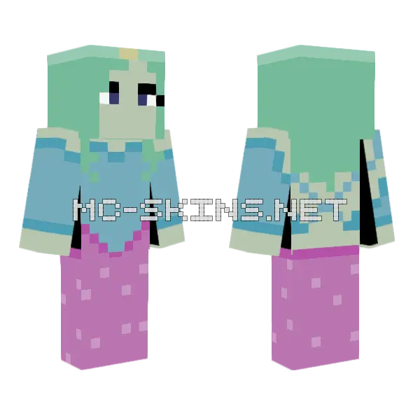 Mint Green Mage, front and back