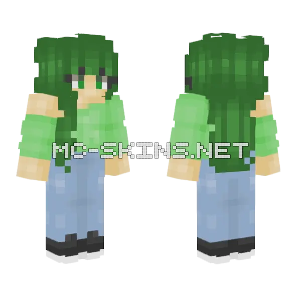 Mint Leaves Rce Minecraft skin, front and back