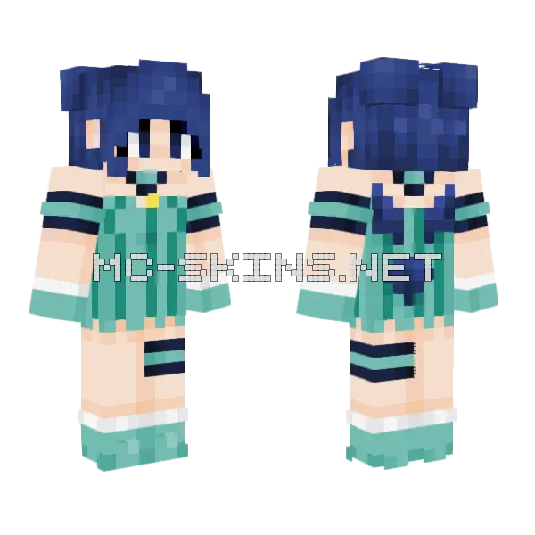 Minto Heroine Tokyo Mew Mew Minecraft skin, front and back