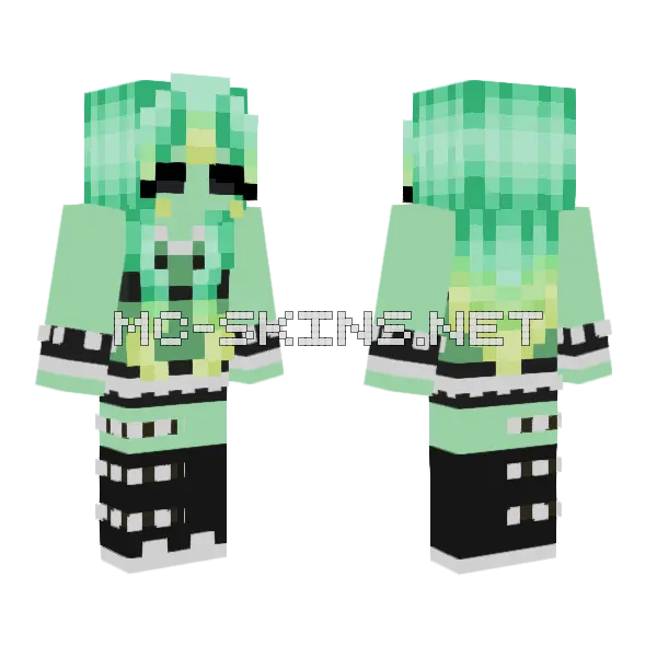 Minty Alien Creature, front and back