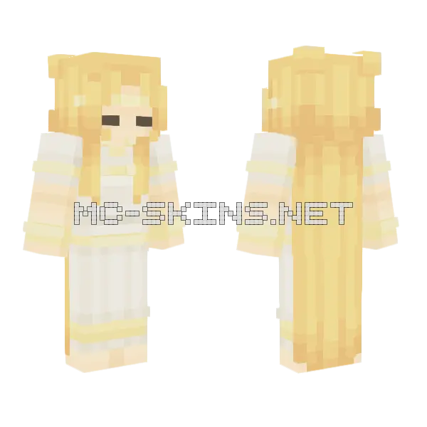 Miquella The Kind Minecraft skin, front and back