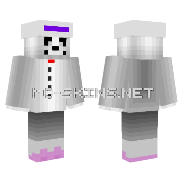 Mirrortale Sans Minecraft skin, front and back