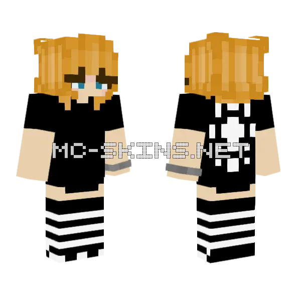 Misa Cosplay Minecraft skin, front and back