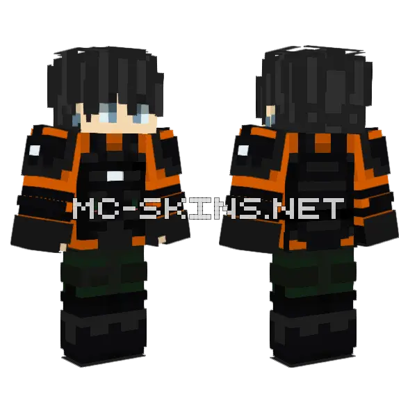 Misa SCP Skin Minecraft skin, front and back
