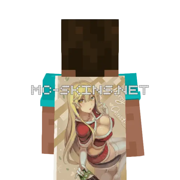 Misaki Shokuhou Santa cape, outside and lining