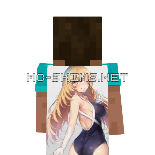 Misaki Shokuhou Swimsuit cape, outside and lining