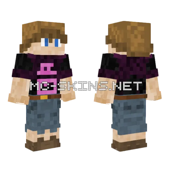 Misc Man Minecraft skin, front and back