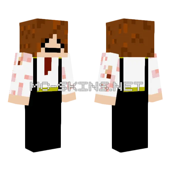 Mispren Minecraft skin, front and back