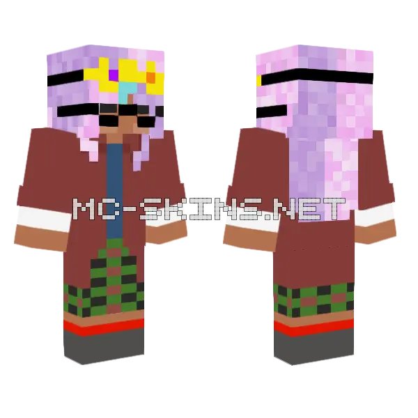 Miss Burst Minecraft skin, front and back